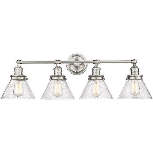 Eyden 4 Light 34.88 inch Brushed Nickel Vanity Light Wall Light